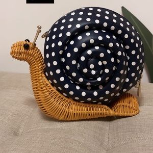kate spade snail wicker crossbody